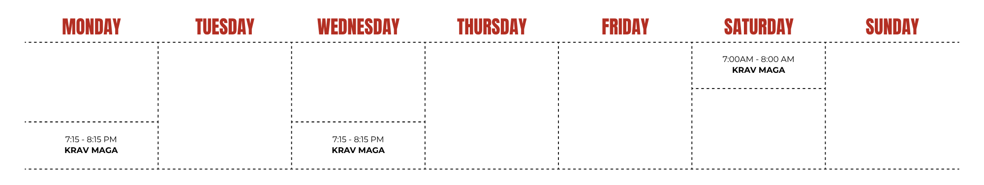 Timetable
